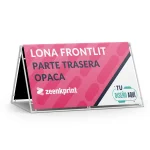Lona PVC Frontlit. Opaca Trasera Negra