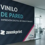 Impresión de vinilos de pared.
