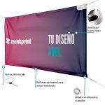 Lona PVC Frontlit. Opaca Trasera Negra - Imagen 2